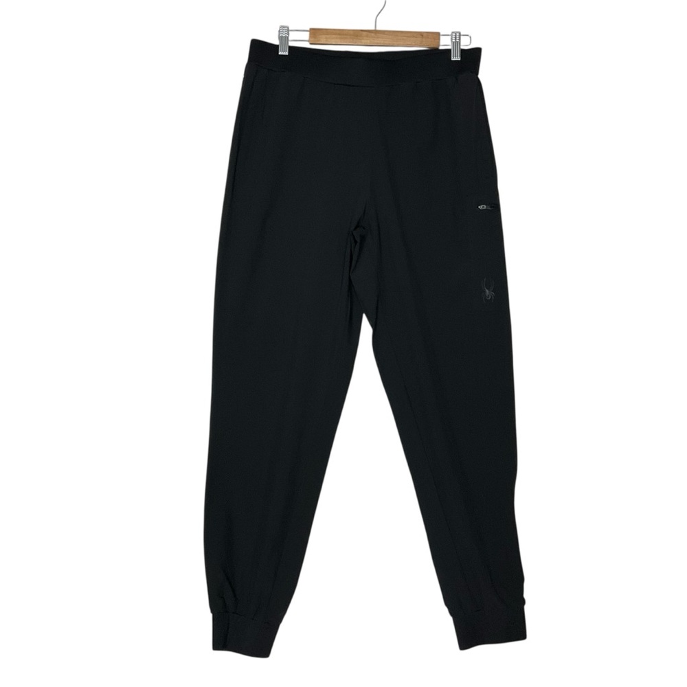 SPYDER Active Medium Men’s Jogger Pants Pockets Stretch Waist Athleisure Black